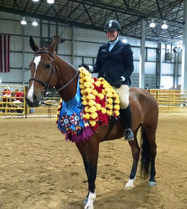 Becky and Jack with all the ribbons 2